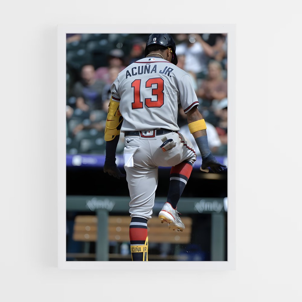 Poster Ronald acuna plate – affiche Baseball (vue 3)